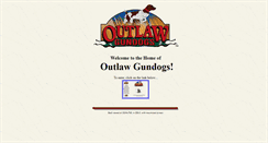Desktop Screenshot of outlawgundogs.com