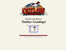 Tablet Screenshot of outlawgundogs.com